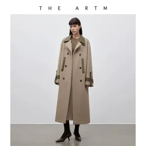 Elegant Wool Blend Trench Coat