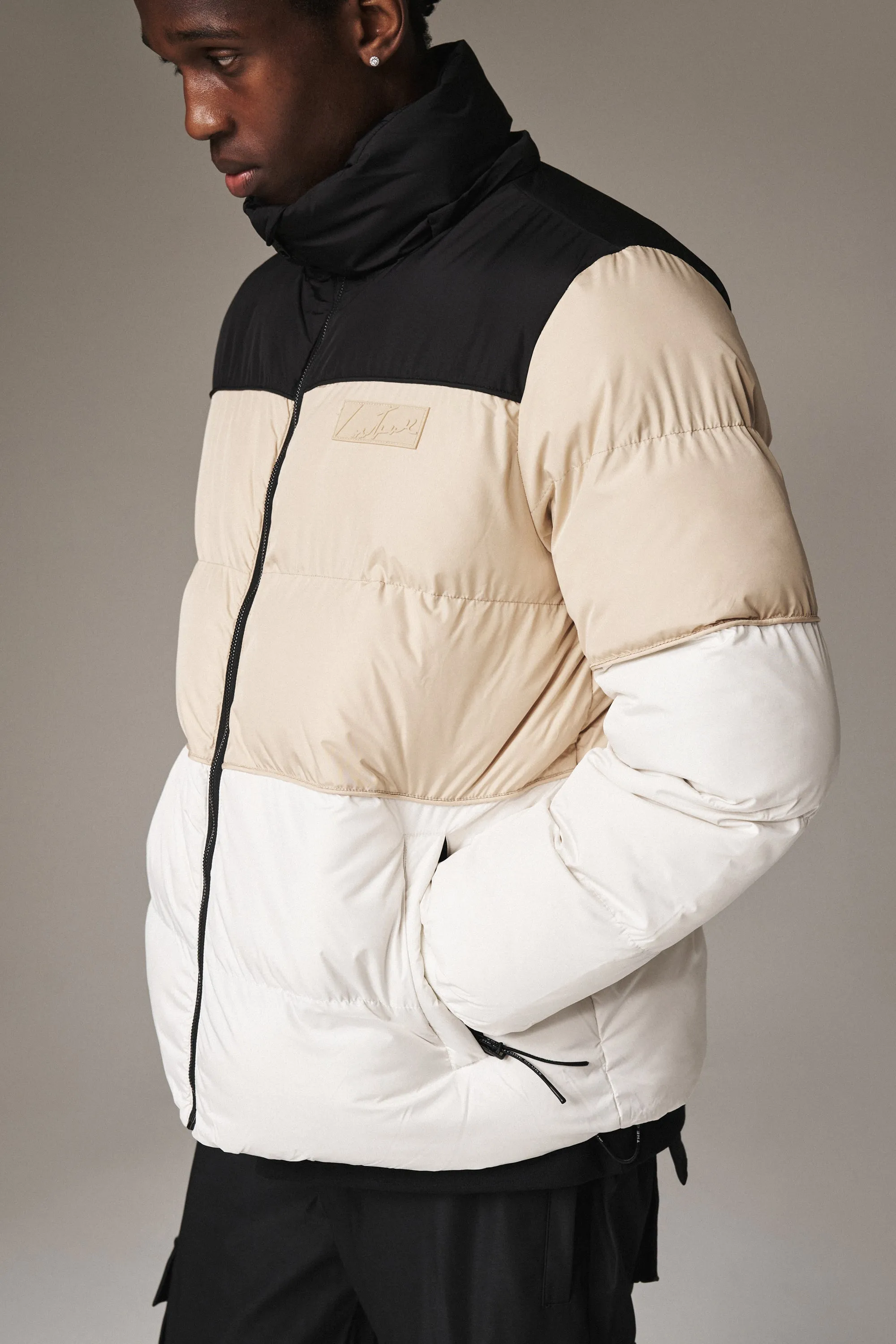 ESSENTIALS SPLICED PUFFER - MULTI