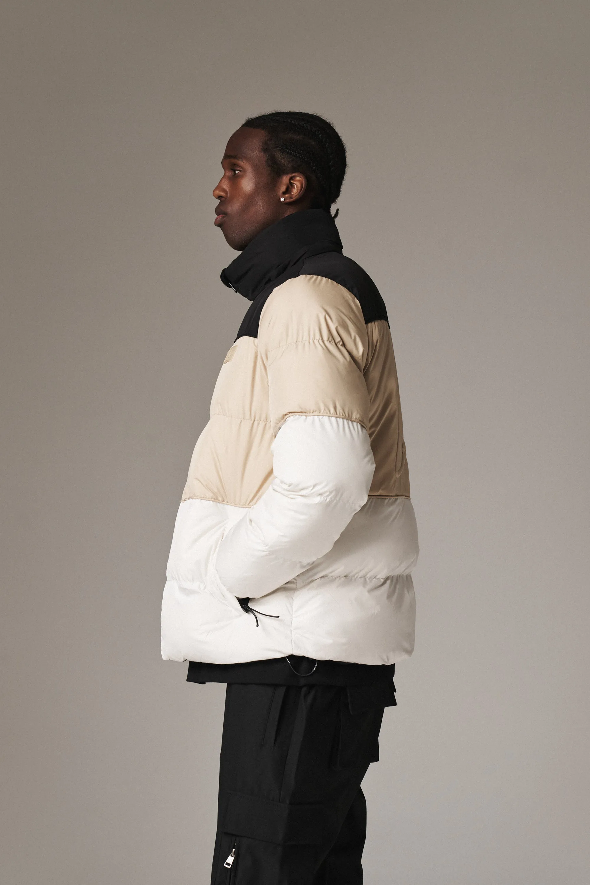 ESSENTIALS SPLICED PUFFER - MULTI