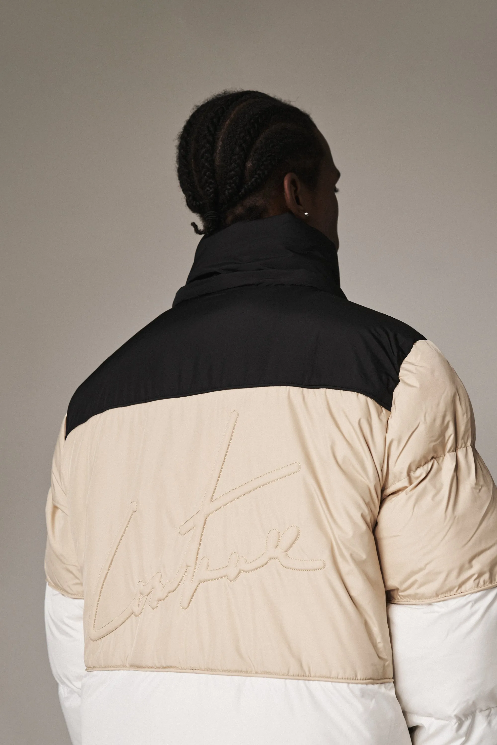 ESSENTIALS SPLICED PUFFER - MULTI