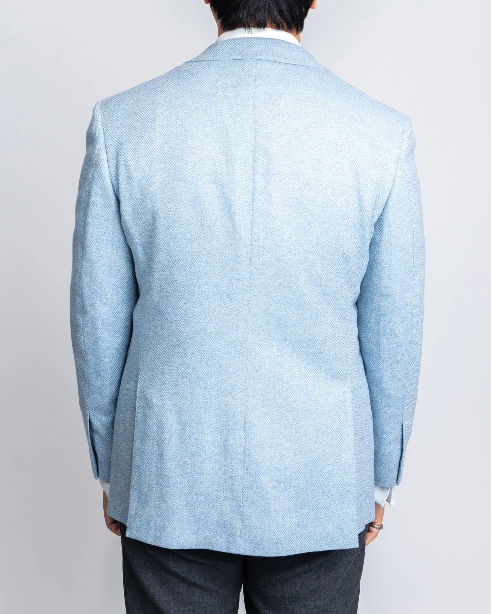 Lt.Blue Herringbone Sportcoat