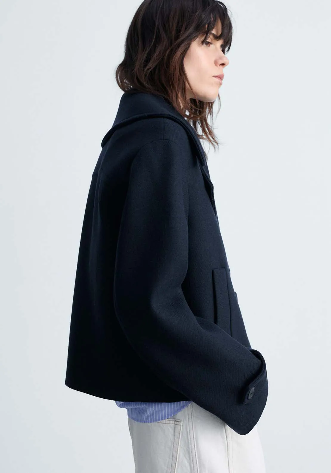 Short trench jacket - Navy