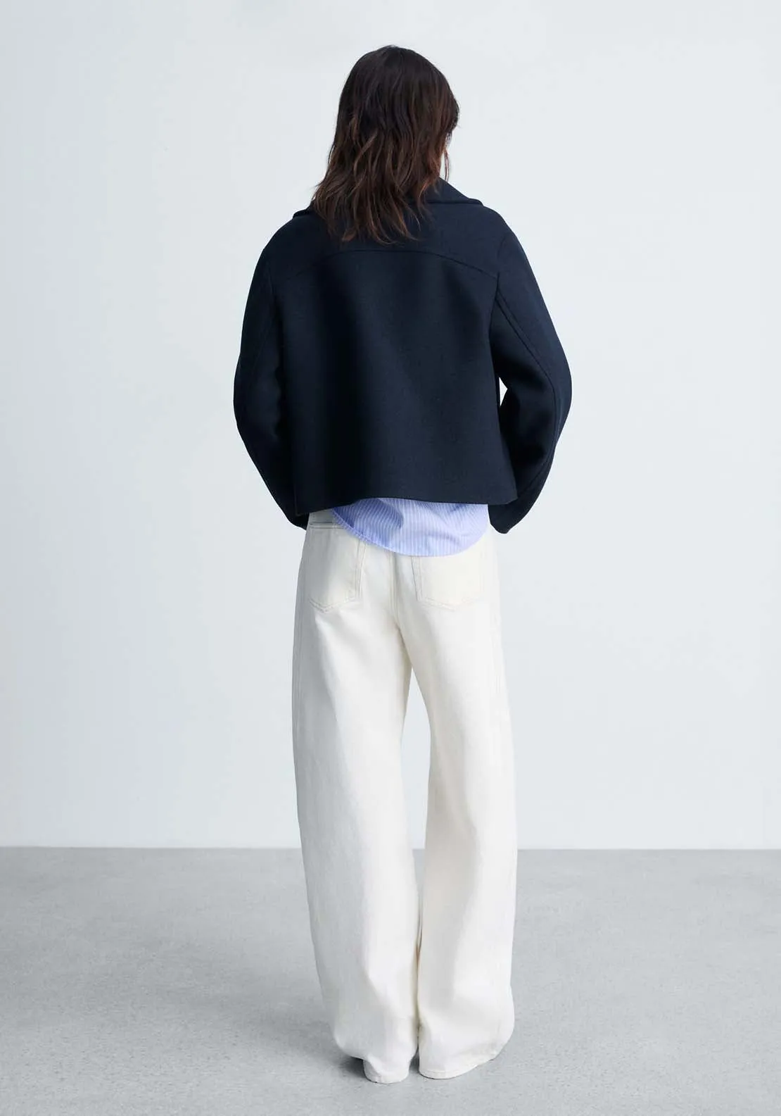 Short trench jacket - Navy